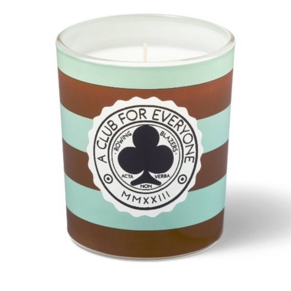 Rowing Blazers x Target 7 oz Wick Jar Glass Candle Amberwood and Charcoal - Picture 2 of 2